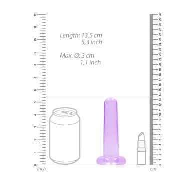 Dildo małe gładkie z mocną przyssawką 13,5 cm